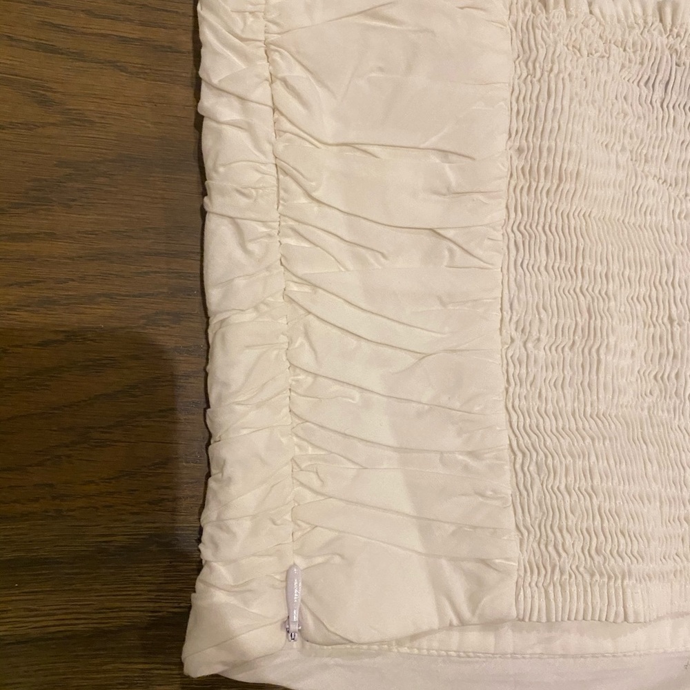 Zara White Ruffle Cropped Tank Top - Picture 3 of 5